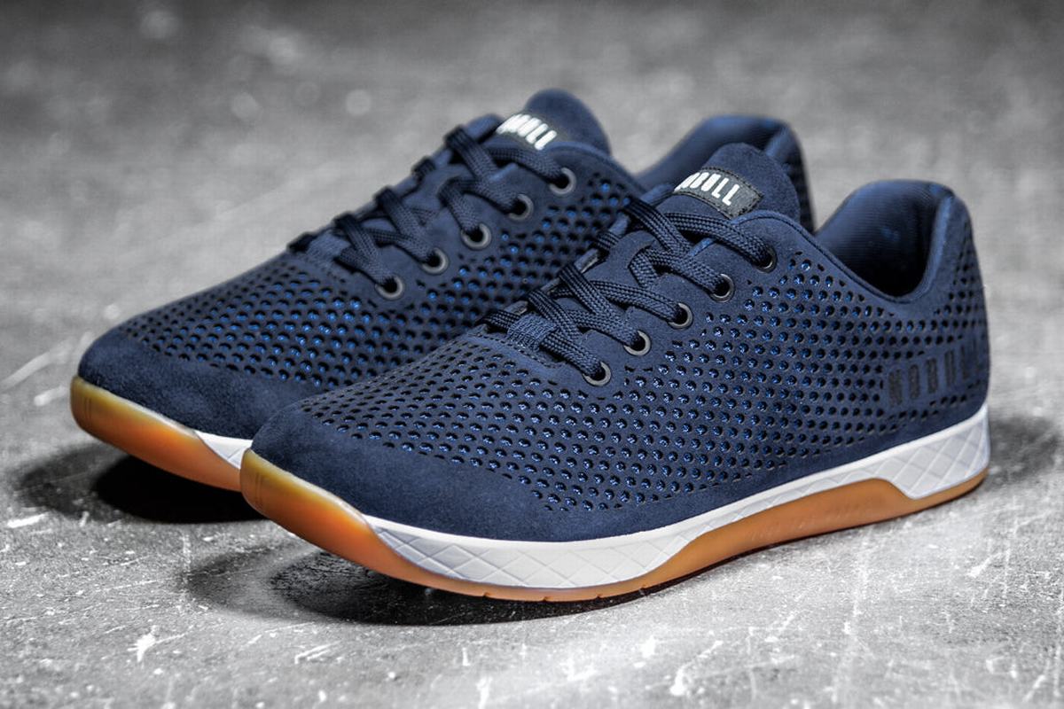 Nobull Suede Men's Trainers Navy | Australia (SQ8309)